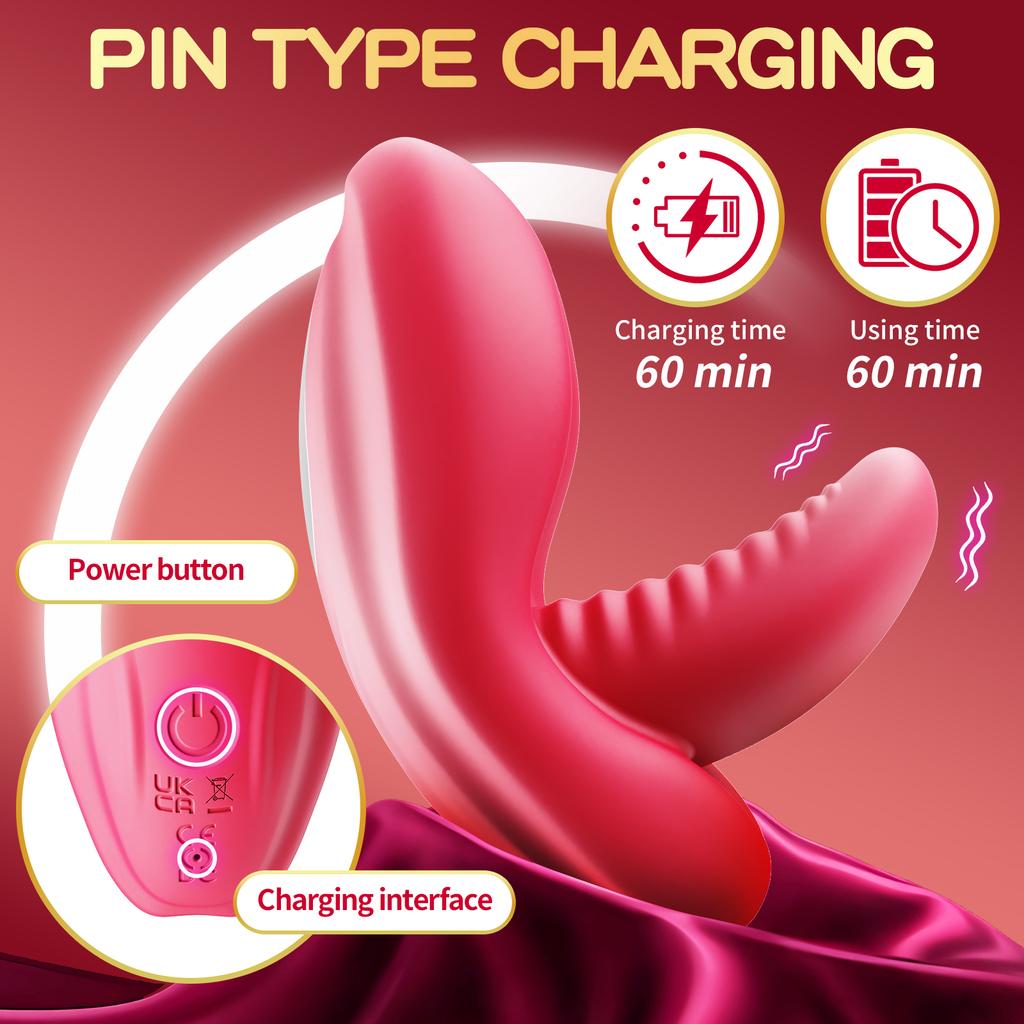 Silicone Vibrator, Nipple, Clitoris, and G-spot Stimulation Masturbator, Multi-frequency Vibration, Adult Sex Toys, Sex Toys