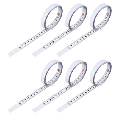 6pcs Backed Adhesive Flexible Tape Measure 1m/2m Tape Measure Measure Tool for Home Crafts Office Measuring Ruler