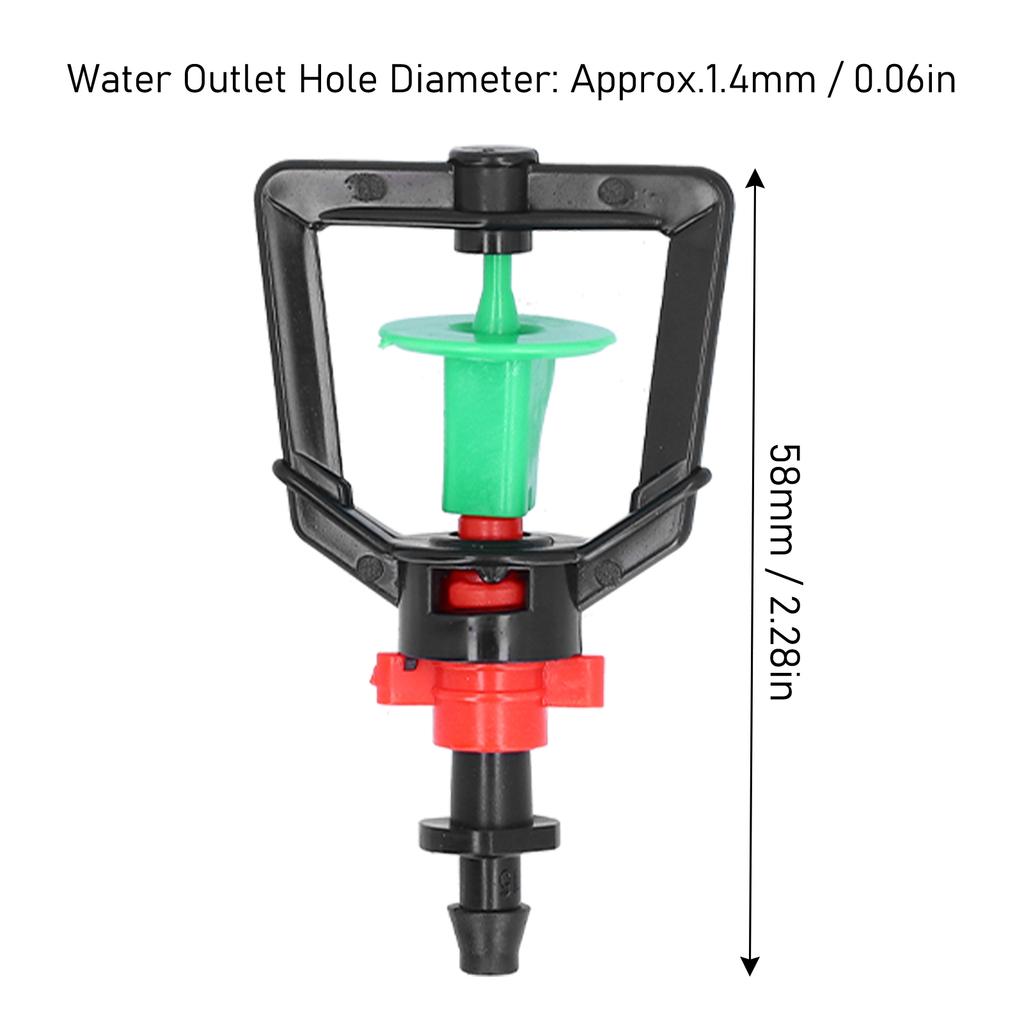10Set Rotating G Type Micro Nozzle Plants Watering Sprinkler Refraction Spray Nozzle For Greenhouse