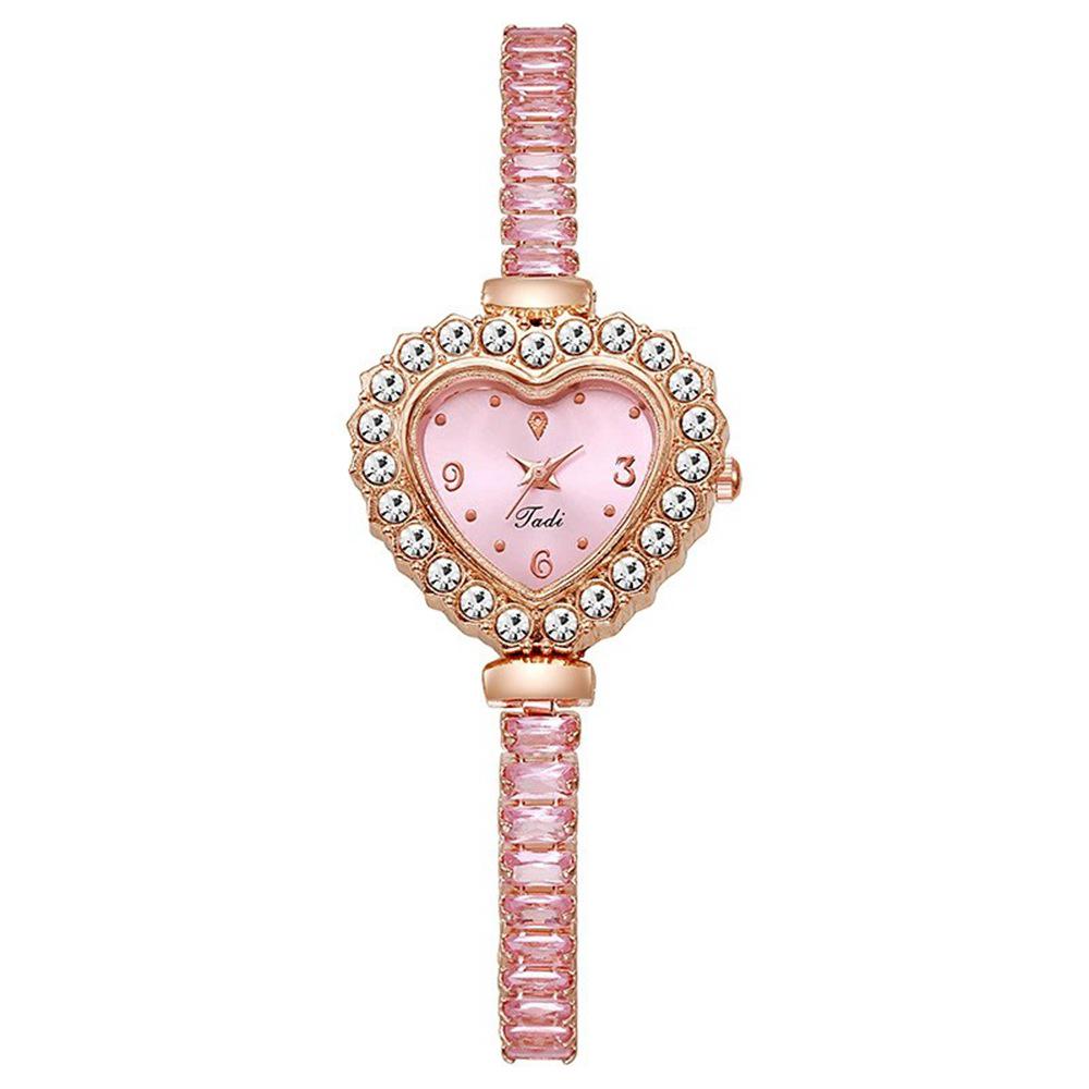 Women's Rhinestone Bracelet Quartz Watch - Stylish, Casual, Pull-out Design