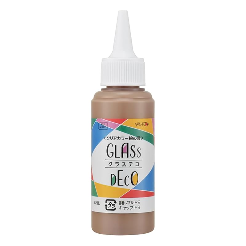 

Yamato art supplies glass deco 60ml monochromatic soft brown GDS60H-19