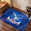 Crystal Palace Football Print Crystal Velvet Rug, Comfortable Water Absorbent Non Slip Indoor Floor Carpet