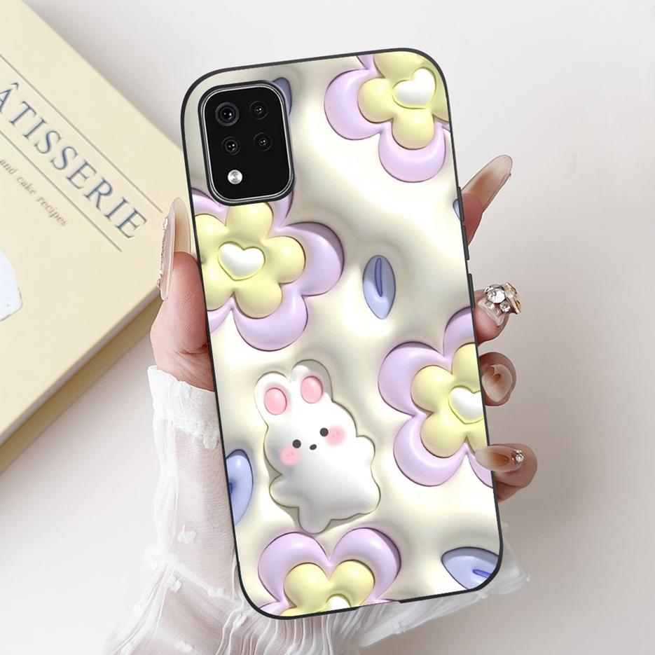 For LG K42 Case LG K52 LM-K520 Cute Rabbit Cartoon Cover Soft Silicone Phone Case For LG K62 K 42 52 LGK42 LGK52 Back Cover Bags