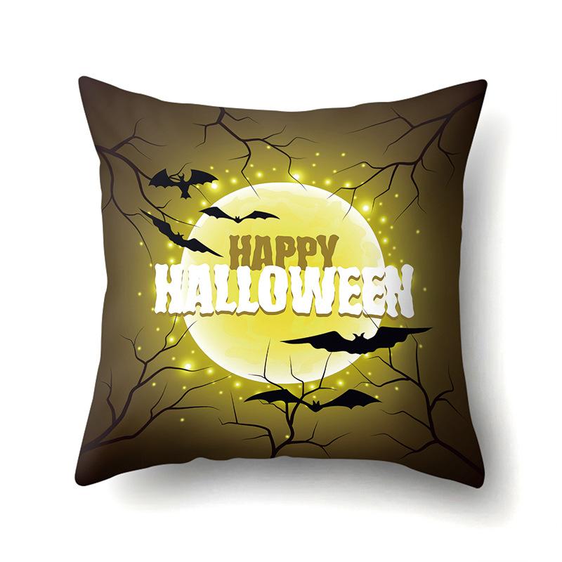 Halloween Polyester Kissenbezug Auto Lendenkissen Kürbis Sofa Kissenbezug Heim Wohnzimmer Kissenbezug