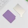 Portable Stainless Steel Cosmetic Mirror Stainless Steel Pocket Make Up Mirror  Girl Lady