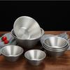Retro Stainless Steel Salad Bowl Korean Style Double Layer Thicken V-Shaped Ramen Noodle Bowls Soup Rice Bowls Kitchen Tableware