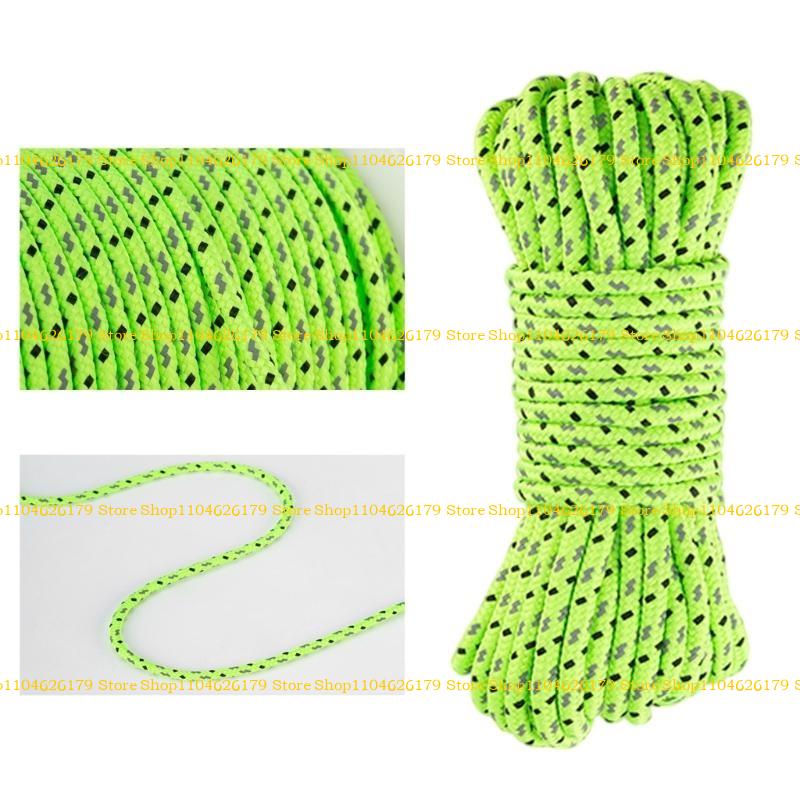 A1A2 Reflective Tent Rope Lanyard High Strength Camping Paracord Clothesline Rope