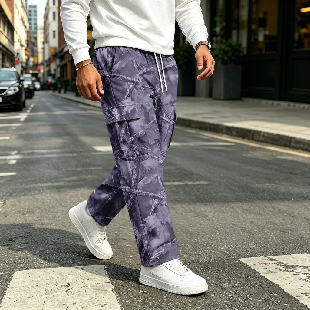 Men's Casual Straight Leg Drawstring Sweatpants for Everyday Wear and Commuting