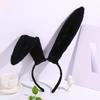 Adult Teens Cute Christmas Rabbit Ears Shape Headband Plush Hair Hoop Makeup Live Broadcast Cosplay Party Headpieces
