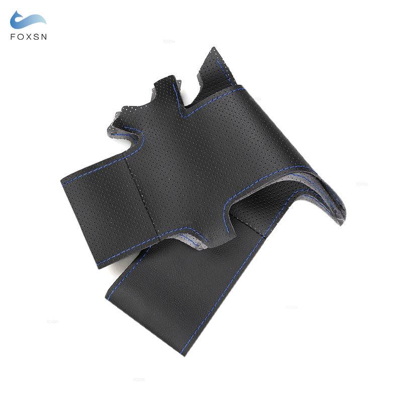 For Hyundai Veracruz ix55 Vera Cruz 2007 2008 2009 2010 2011 2012 Car Accessories Microfiber Leather Steering Wheel Cover Trim