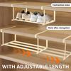 Expandable Shoe Rack Hanging Under Cabinets Clothes Shoe Storage Shelf Adjustable Household Retractable Organizer