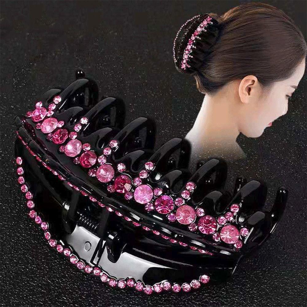 Fixing Ladies Hair Crystal Hair Clip Big Hairpin New Hair Accessories  Women Girls