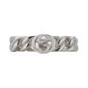 Gucci Interlocking double G logo 925 silver ring men's and women's couple style silver Silver 08