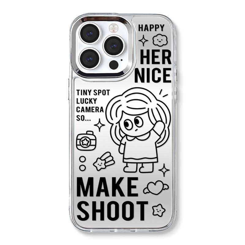 

Чехол Zhitai для iPhone 15 Pro/16 Pro Max: Зеркало 3 в 1, браслет, мягкий чехол для 12/13 Pro/14 iPhone X/XS