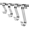 Stainless Steel S-Shaped Storage Hooks for Kitchen and Bathroom