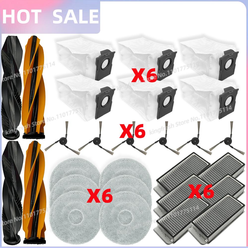 Passt für (Dreame X50 Ultra /X50 Master/L50 Pro Ultra/L40S Pro Ultra/L40s Ultra / MOVA V50 Ultra) Teile Bürste Filter Mopptuch Beutel