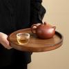 Runder Mehrzweck-Tablett aus Walnussholz