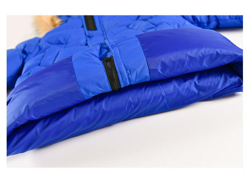 Jungen Dicke Baumwoll-Kapuzenjacke - Mittellang, Trendiger Stil für Ältere Kinder