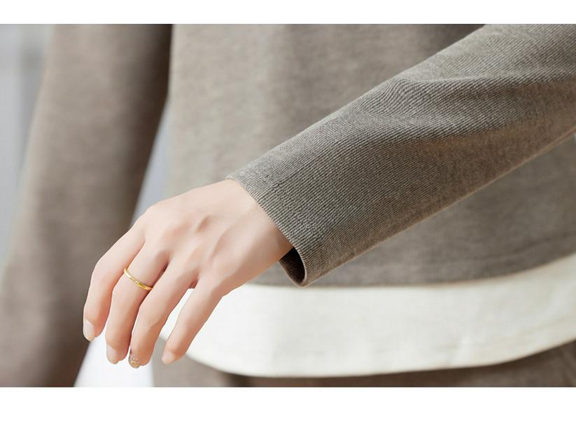 Women's Spring/Autumn 2025 Long Sleeve Lapel Sweatshirt & Straight Leg Pants Set