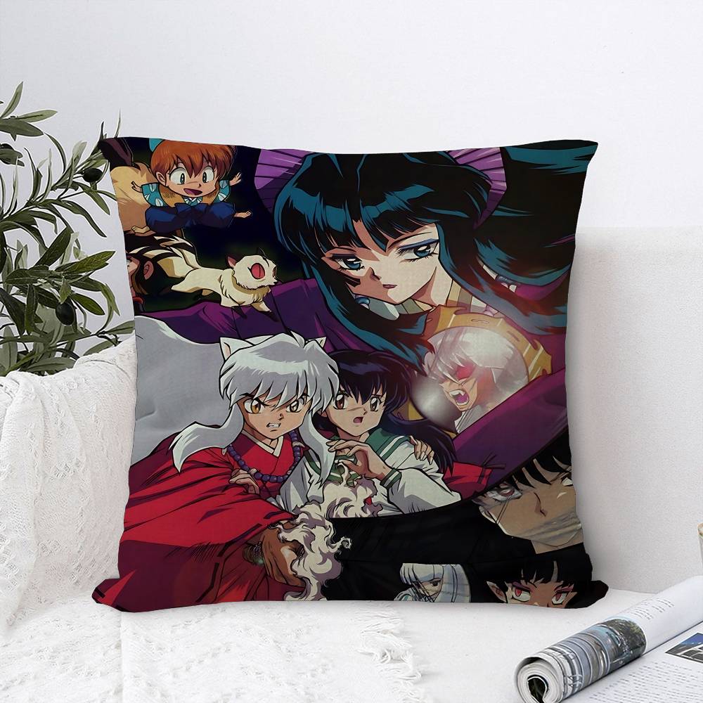 Japen Anime I-Inuyasha Maple Design Cushion Cover Happy Autumn Harvest Decor Holiday Decorati Pillow Cover