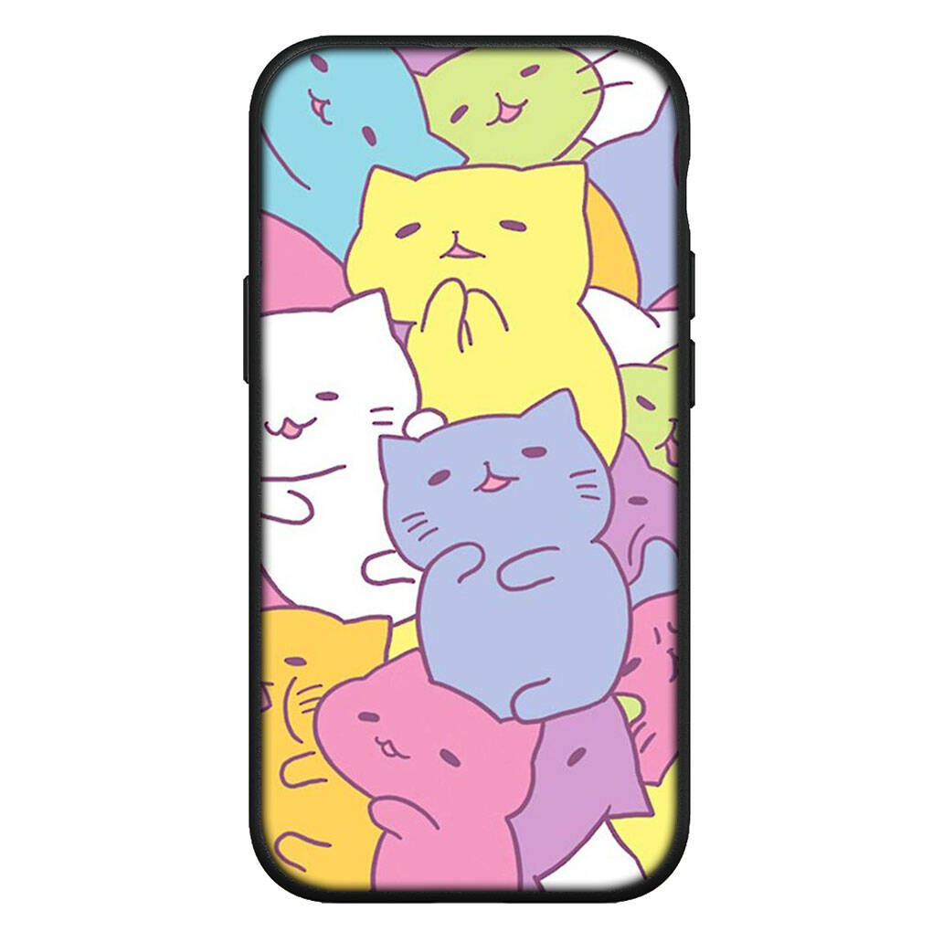 For Motorola Moto Edge 70 60 50 G54 G86 Samsung Galaxy S25 iPhone 17 16 15 Xiaomi Redmi Note 14 13 Pro Max Phone Case Comics Cat Meow Lovely Cartoon