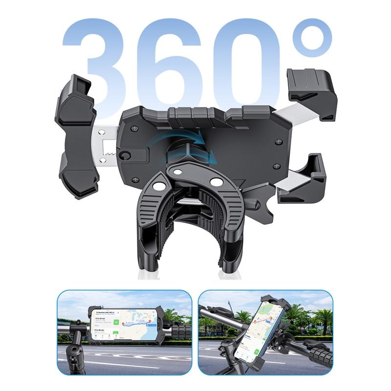 Motorcycle Handlebar Phone Holder Cradle for Most Cellphone GPS Bracket Handlebar for Smart Phone Holder Cradle