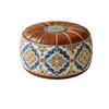 PU-Leder Boho-Stil Sitzkissenbezug Füllbares Design Aufbewahrung Beinbank Schlafzimmer