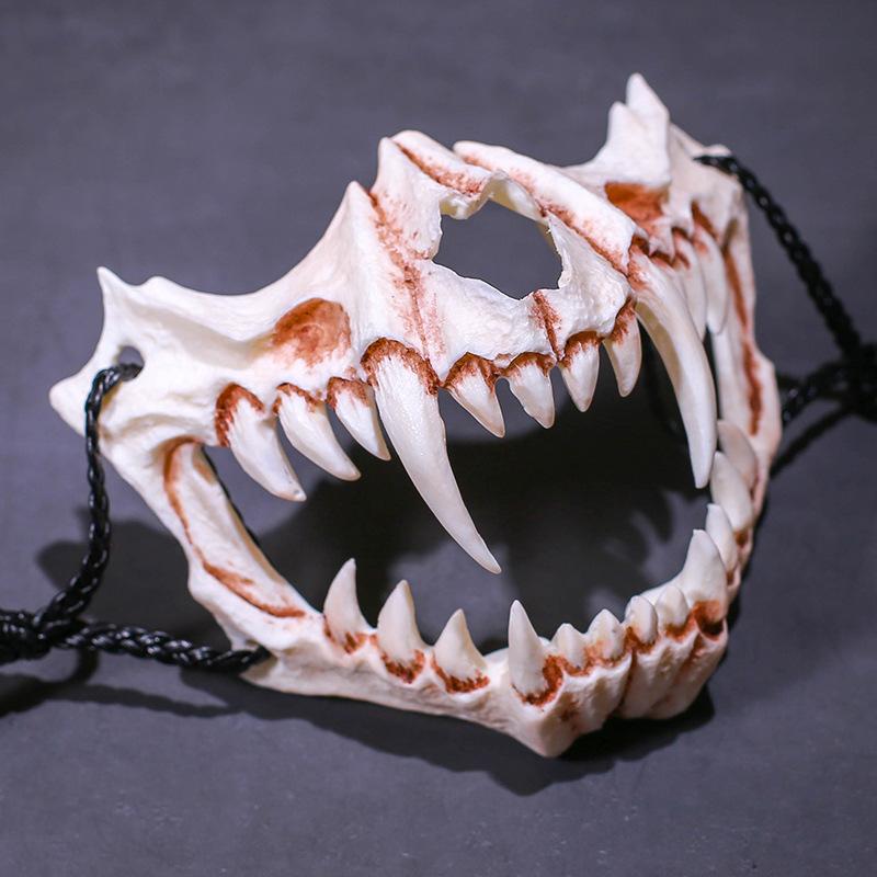 Resin Mask, Dragon God, Tiger, Tengu, Inuyasha Cos Werewolf Skull, Halloween Mask