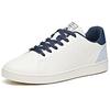 Anta Synthetic Leather Slip Resistant Abrasion Resistant Low Top Skateboard Shoes Men's White Blue 912048016-7
