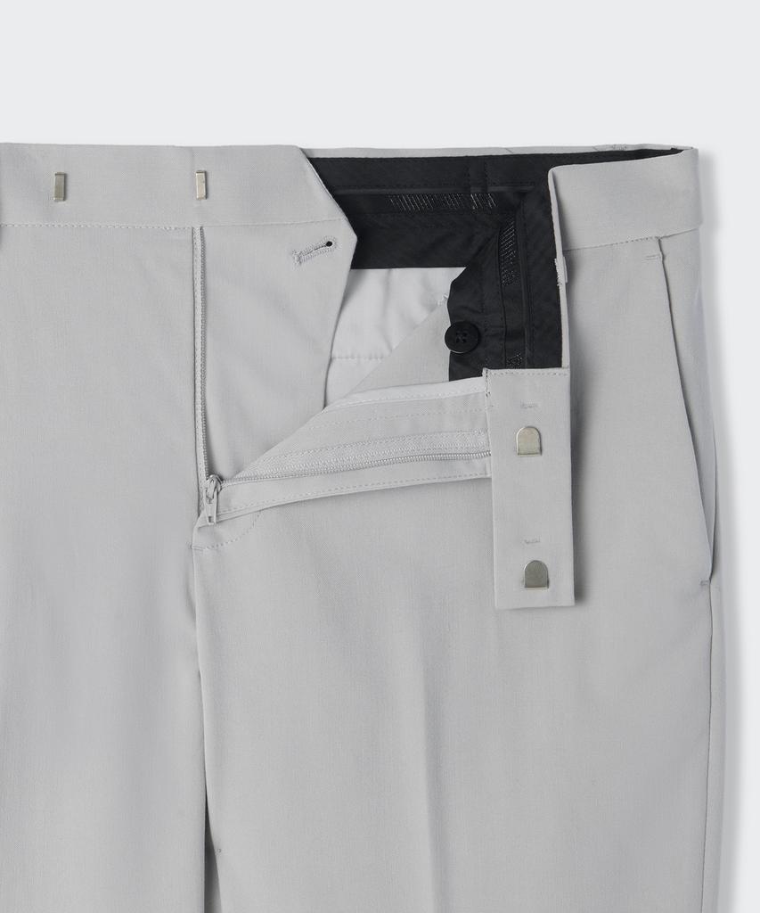 MUSINSA STANDARD Semi-Wide Hidden Banding Slacks [Light Gray]