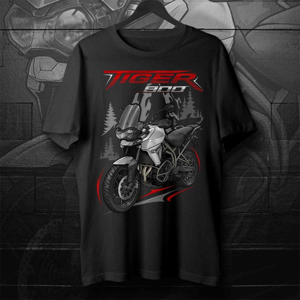 20182020 Models British Tiger 800 Motorcycle Fans TShirt 100 Cotton ONeck Short Sleeve Casual Mens Tshirt Rider Streetwear