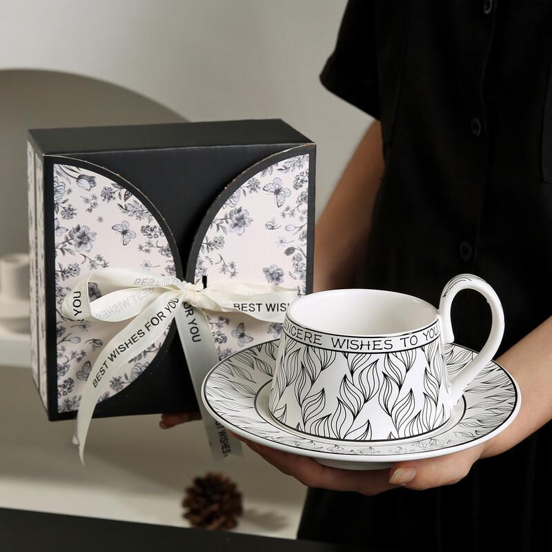 Retro Ceramiczny Zestaw Filiżanki do Kawy i Spodka