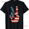 American Flag Peace Sign T-shirt