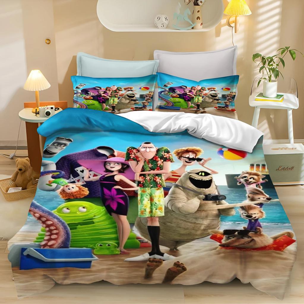 Anime Movie Bedding Set, Boys' S Cartoon Comforter Cover Set, Microfiber Duvet Cover Quilt Cover For Children Kids Boys Girls