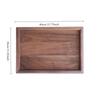 Black Walnut Wood Tray Rectangular Household Tea Tray Fruit Plate High Value Wood Dinner Plate