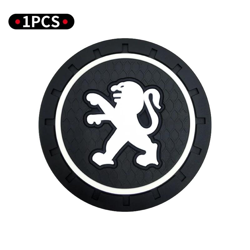 

Car styling Car Cup Holder Anti-Slip Silicone Insert Coaster Mat For Peugeot 206 207 307 3008 2008 308 407 408 508 301 208 RCZ