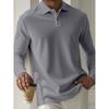 Men's Sweatshirts Spring/Autumn Polo Shirts Textured Men's Sports Polo Shirts