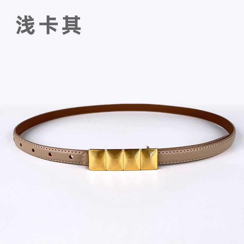 Genuine Leather Women'S Belt Retro Two-Layer Cowhide Belt With Jeans Casual Pants Belt Women'S Model