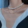 Promotion  100% Natural Baroque Freshwater Pearl 14K Gold Filled Female Chokers Necklace Gifts Snake Chains
