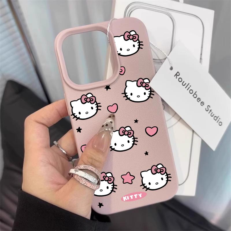 Pink Line Hello Kitty Casing For Samsung Galaxy A57 5G A55 A54 A07 A06 A15 A54 A53 A37 A32 A23 A34 A35 A36 A73 A22 5G Soft Case