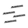 4PCS 3D Aluminum Speaker Stereo Speaker Badge Emblem Sticker for Mitsubishi asx lancer outlander pajero car styling Accessories