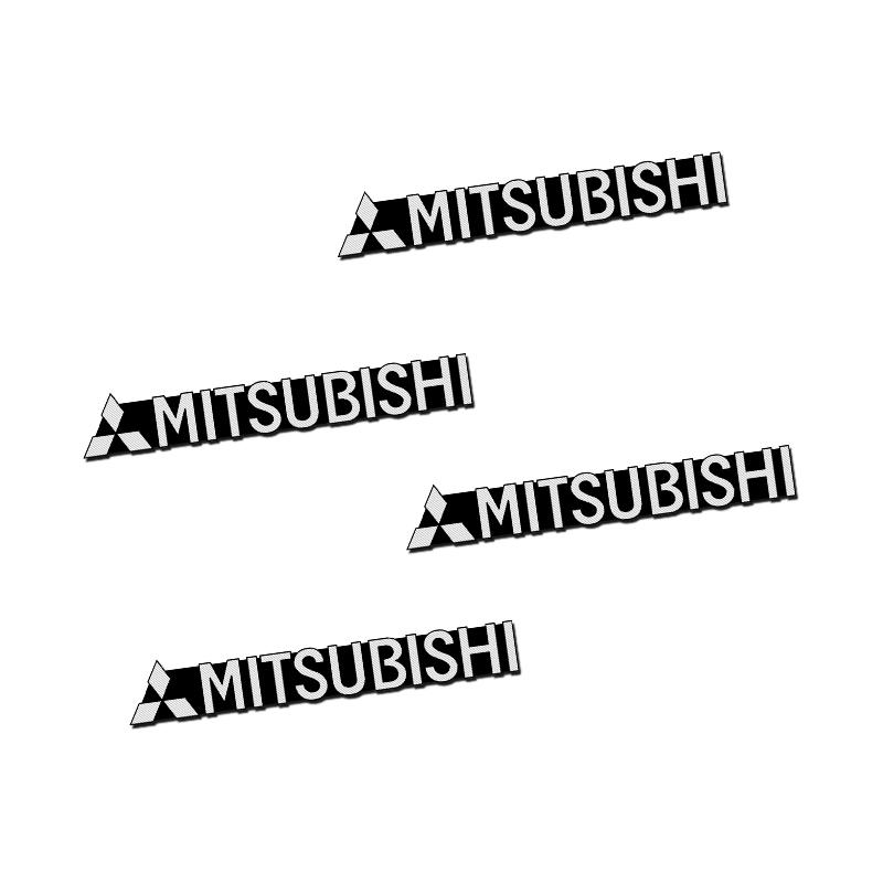 4PCS 3D Aluminum Speaker Stereo Speaker Badge Emblem Sticker for Mitsubishi asx lancer outlander pajero car styling Accessories