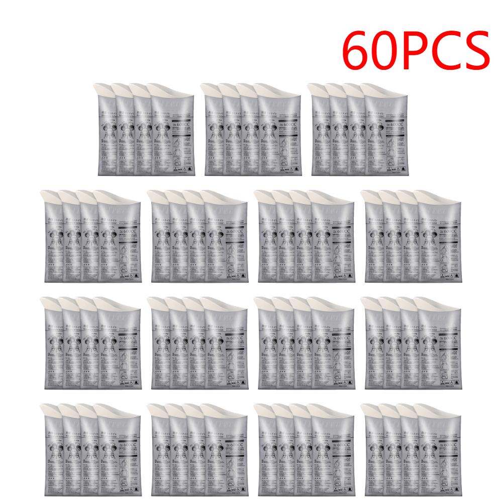 20-60Pcs Emergency Toilet Disposable Outdoor Urine Bags Portable 600ML for Men Women Children Patient