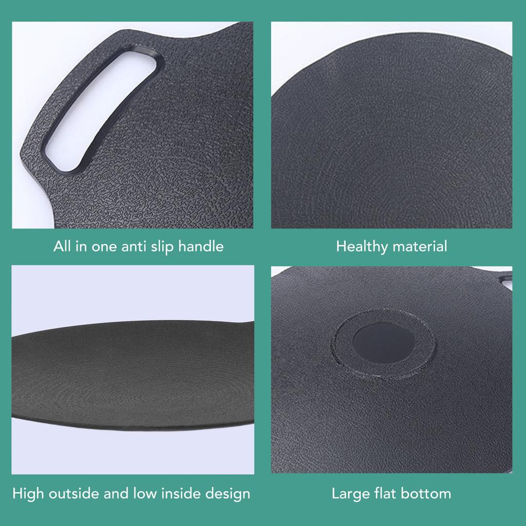 Korean Style BBQ Grill Pan Korean Round Griddle Non Stick 6 Layer Coating Round Griddle for Indoor Outdoor 36cm