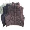 Down Vest Women's New Spring and Autumn Loose and Fashionable Duck Down Warm Vest Vest Outside