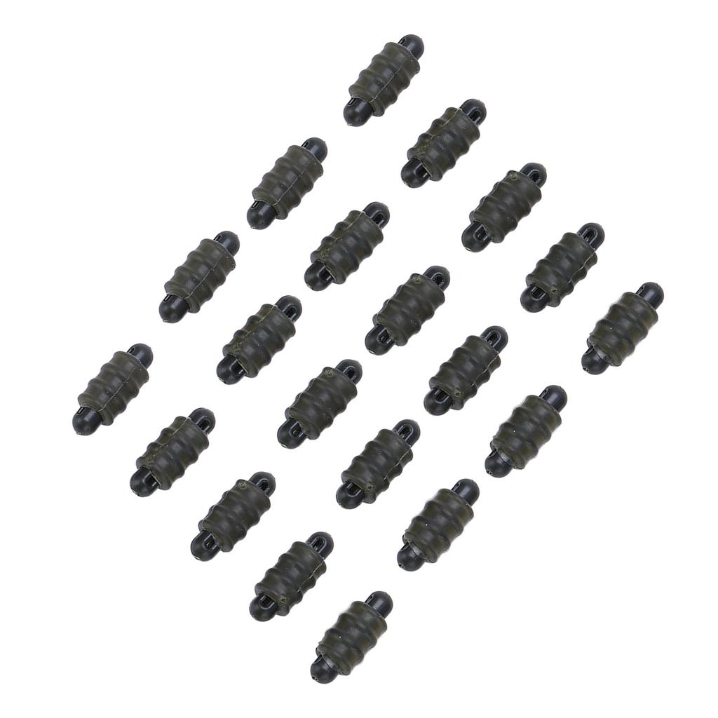 20pcs Carp Fishing Method Connectors Threaded Outside Stop Beads Feeder Accessories