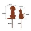 2024 Rusted Animal Silhouette Garden Flower Pot Decoration for Outdoor Courtyards and Grasslands