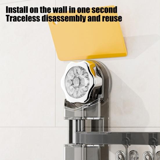 Yousheng Sock Drying Rack Wall Mounted Rotate Drying Hangers 28 Clips Strong Load-bearing Simple Installation Bathroom Laundry Rack
