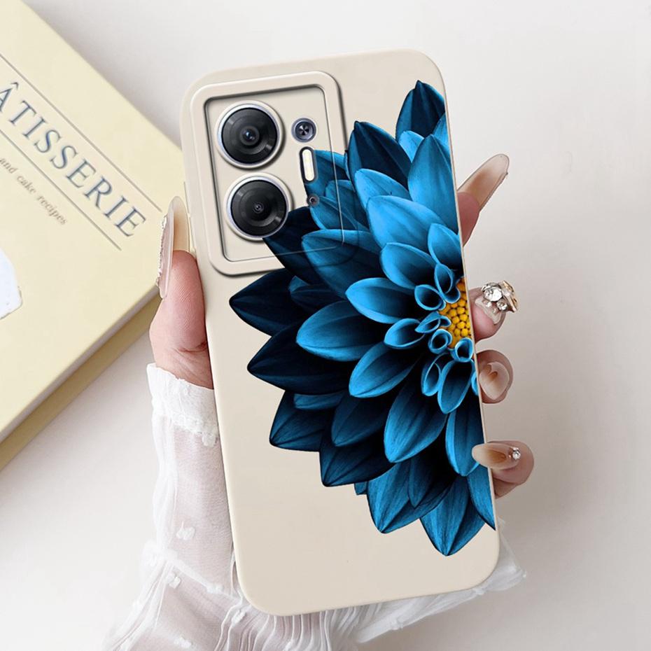 Beautiful Floral Phone Case For Infinix Hot 30 5G X6832 Soft Silicone Shockproof Cases For Infinix Hot30 5G Cover Bumpers
