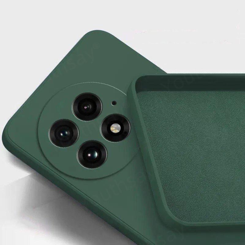Luxury Case For Oneplus 13 Case Cover Oneplus 13 12 12R 11 Funda Coque Soft Liquid Silicone Phone Bumper Oneplus 13